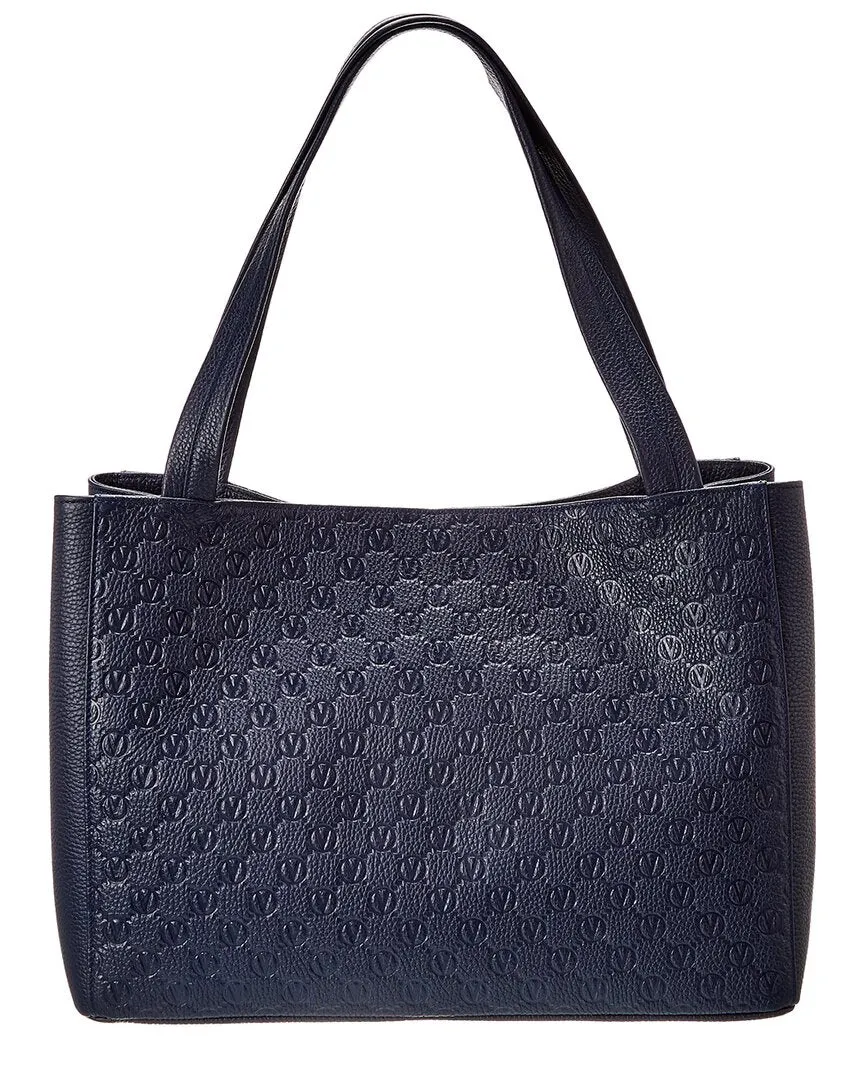 Valentino by Mario Valentino Ollie Dollaro Monogram Leather Tote