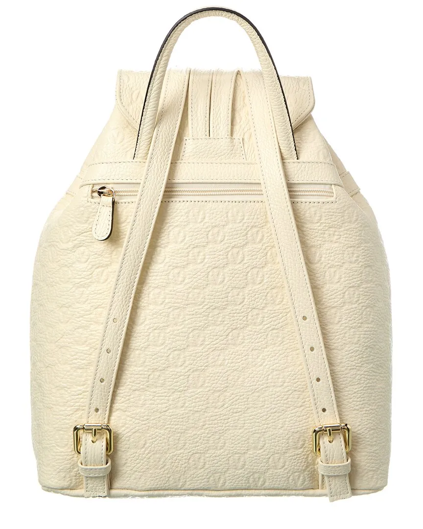 Valentino by Mario Valentino Simeon Dollaro Monogram Leather Backpack