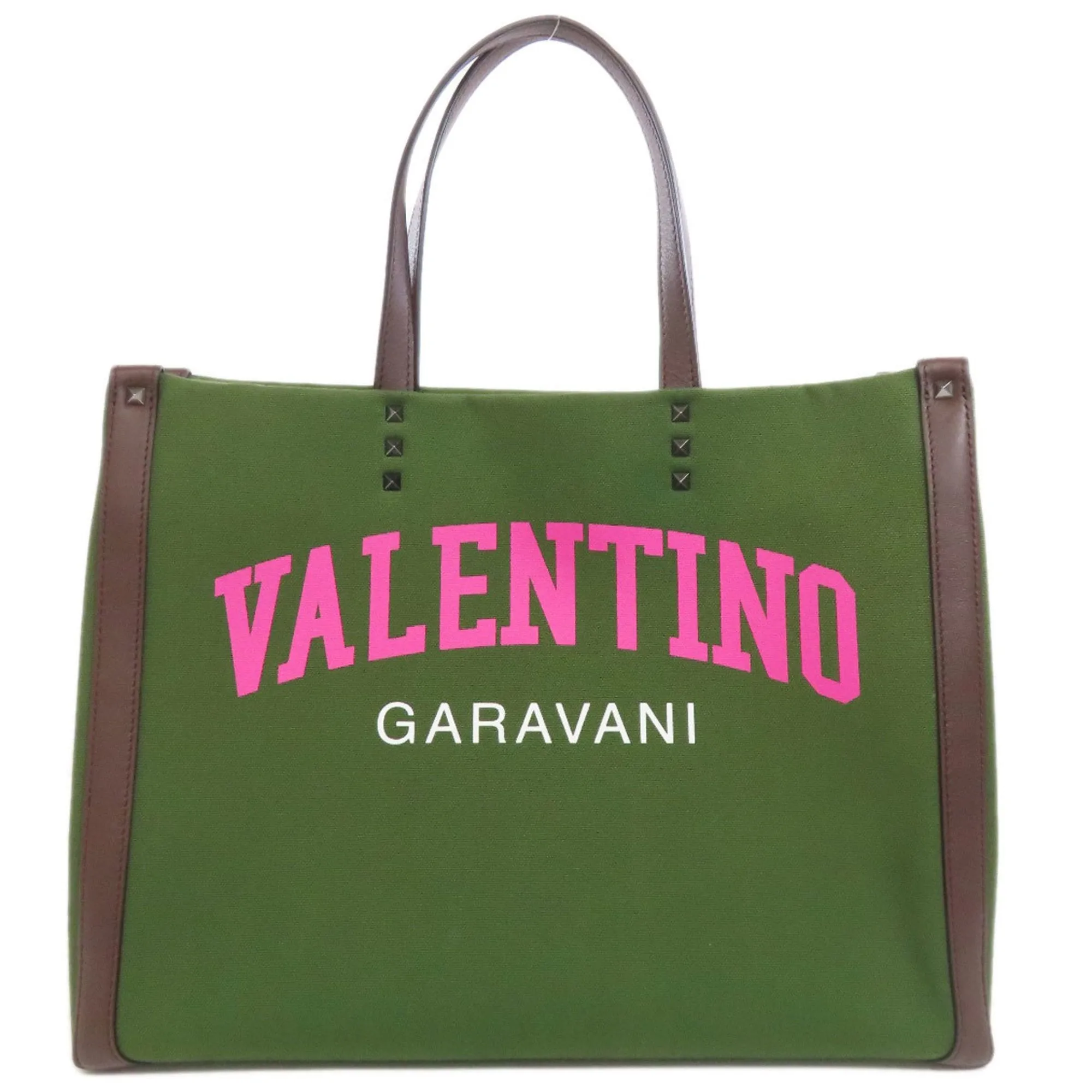 Valentino Canvas Handbag (Pre-Owned)