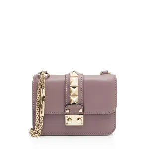 Valentino Leather Glam Lock Mini Shoulder Bag