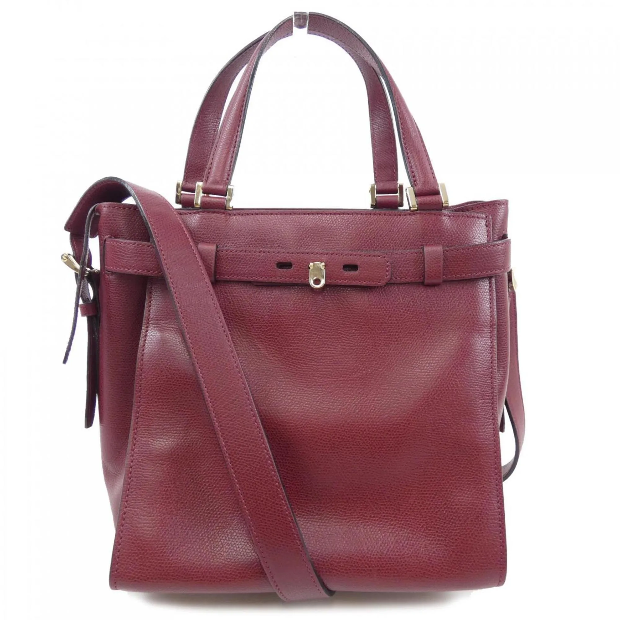 Valextra Leather Handbag (Pre-Owned)