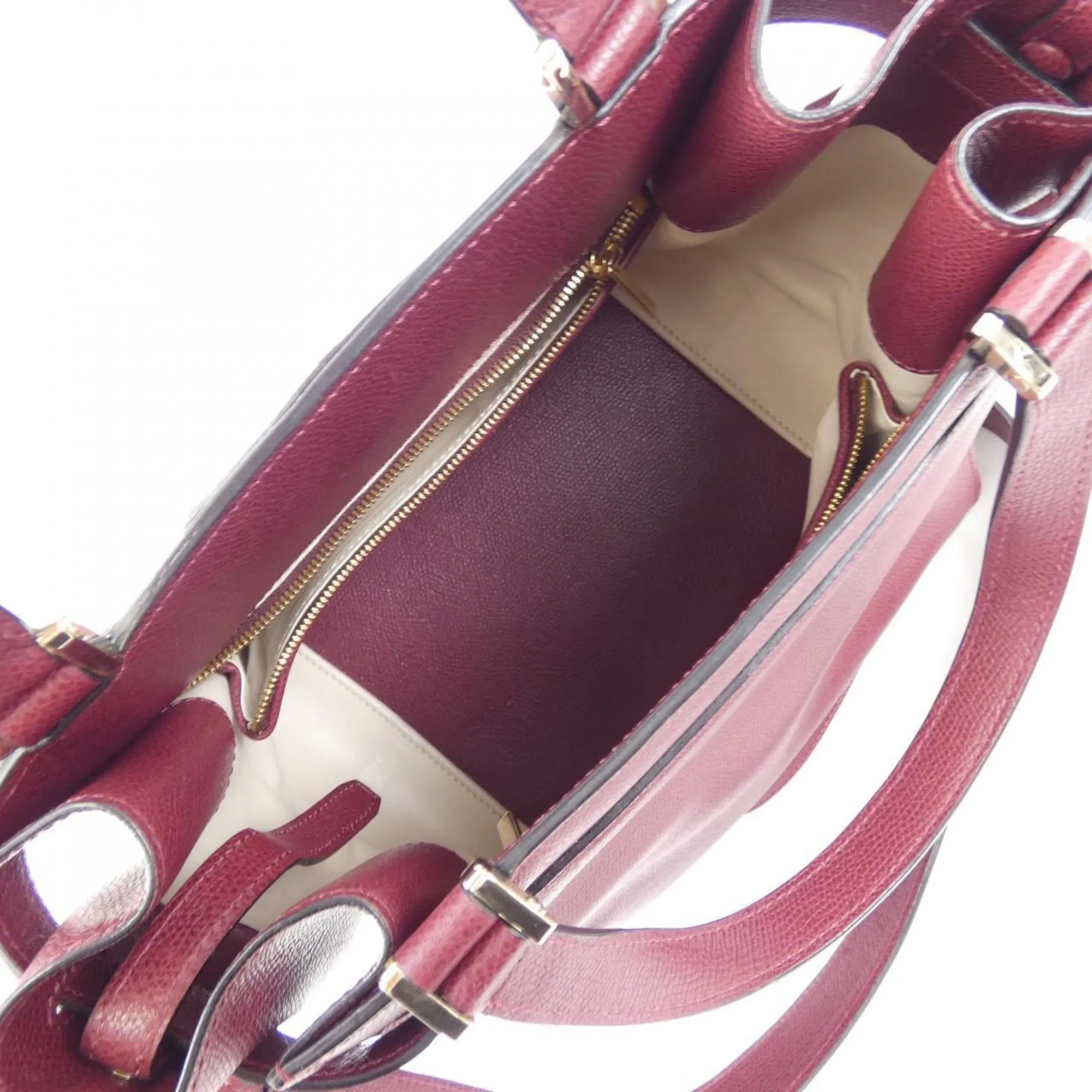 Valextra Leather Handbag (Pre-Owned)
