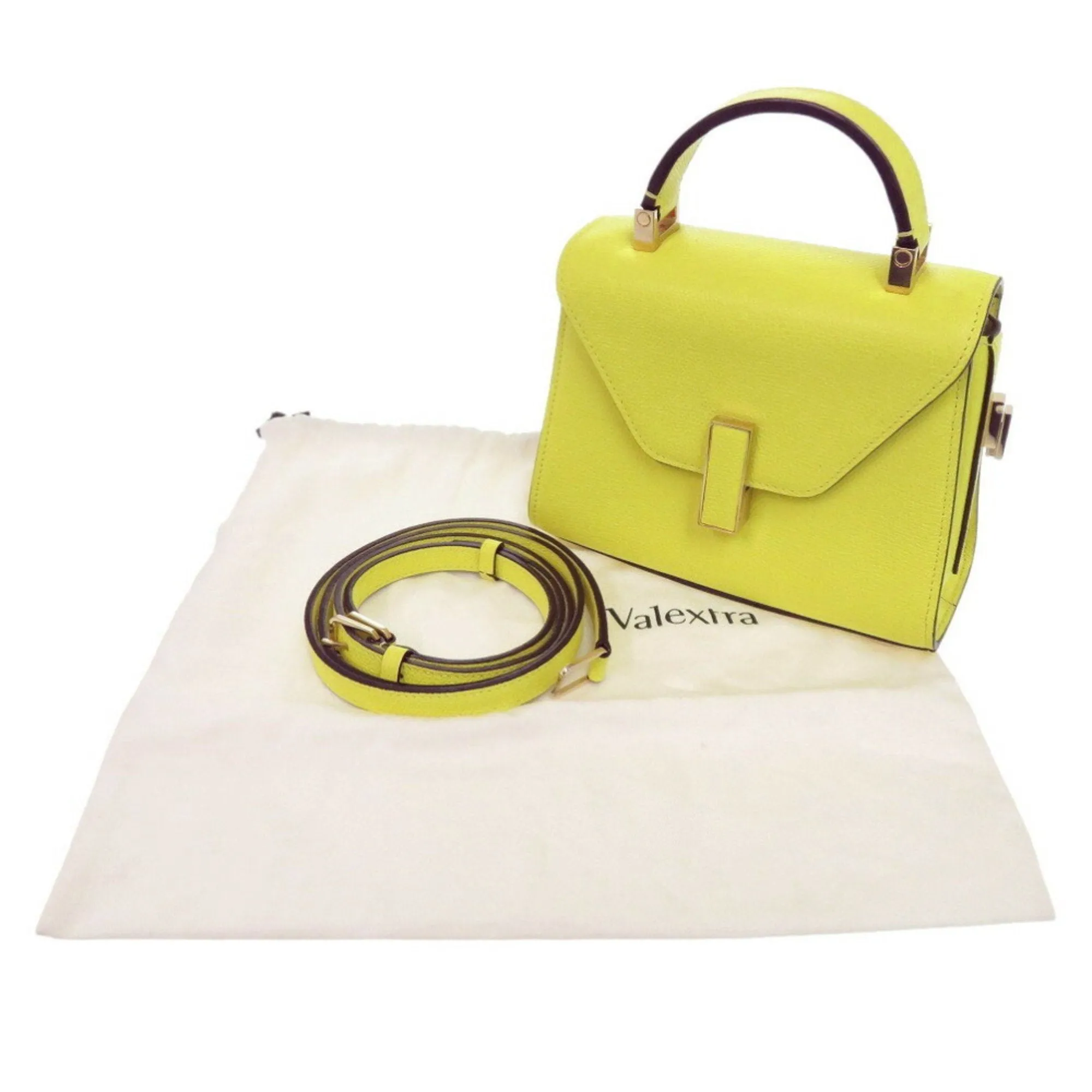 Valextra Leather Handbag (Pre-Owned)