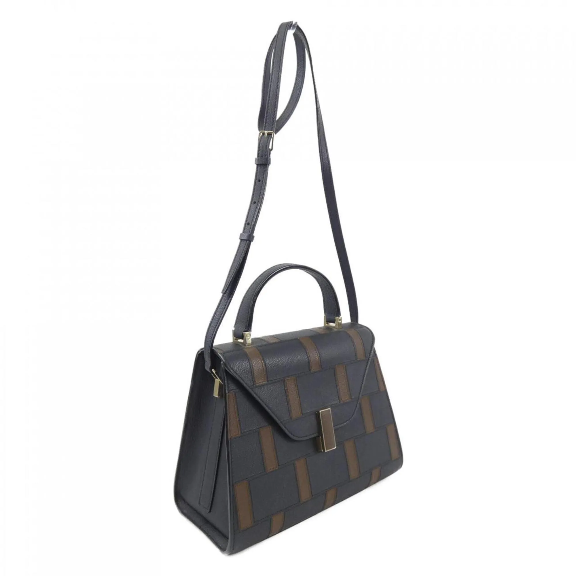 Valextra Navy Handbag (Pre-Owned)