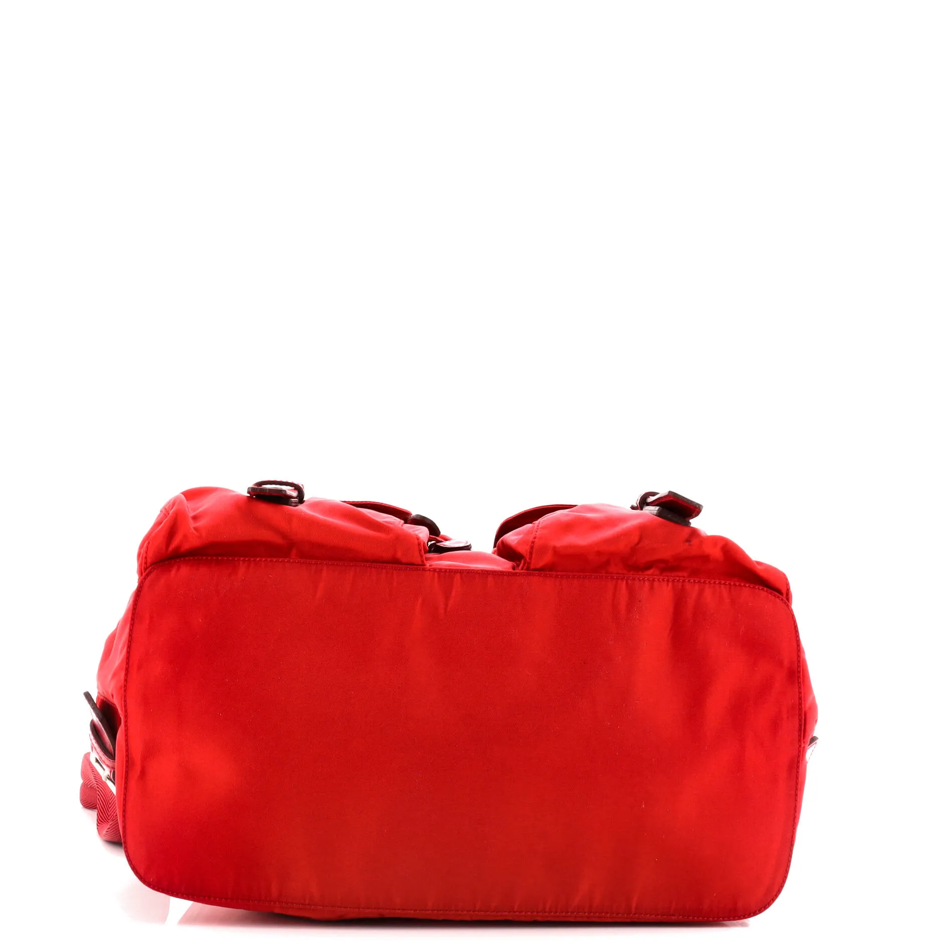 Vela Double Front Pocket Backpack Tessuto with Saffiano Leather Medium