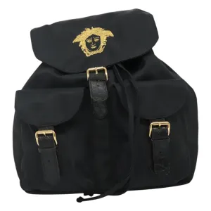 Versace Gianni Synthetic Backpack Bag (Pre-Owned)