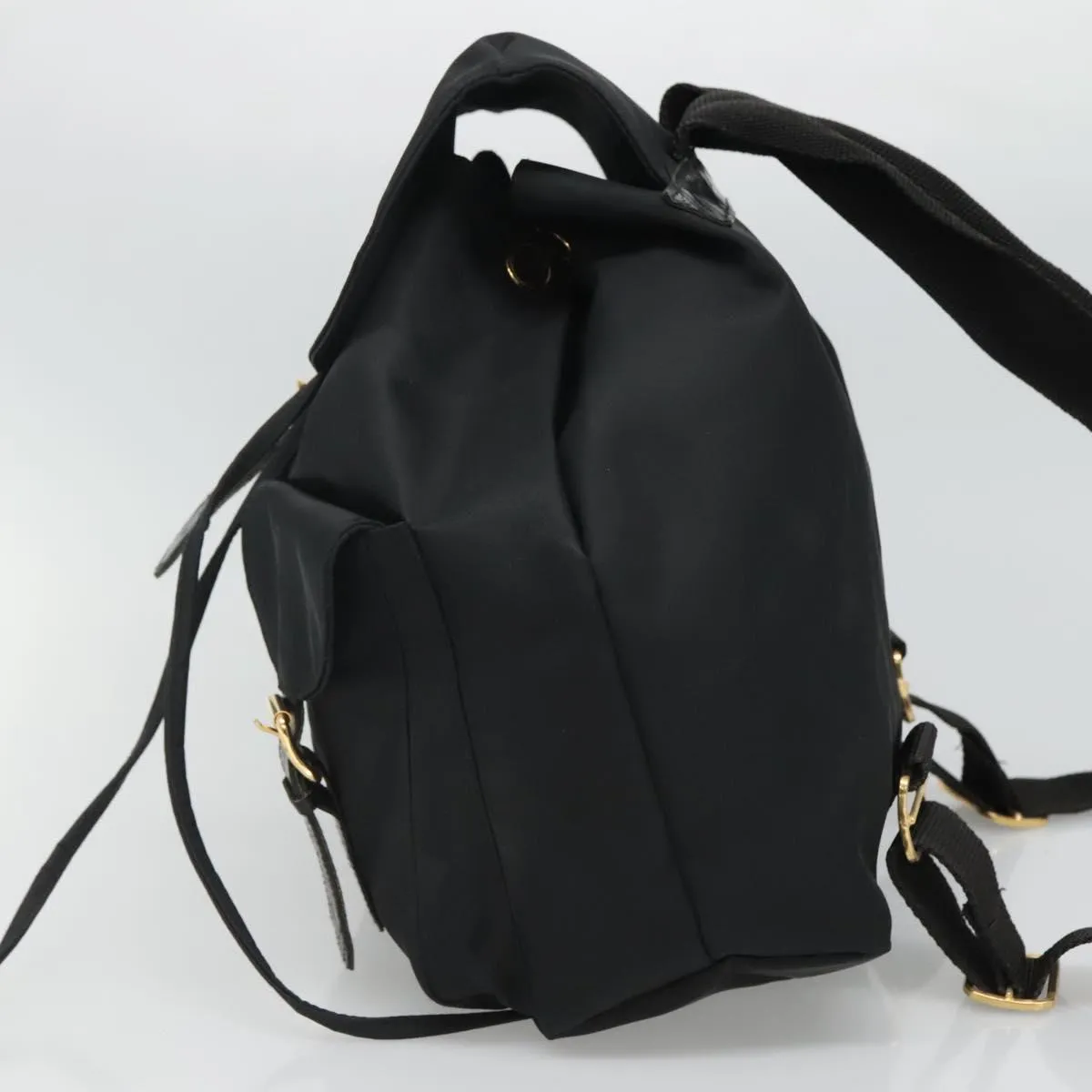 Versace Gianni Synthetic Backpack Bag (Pre-Owned)