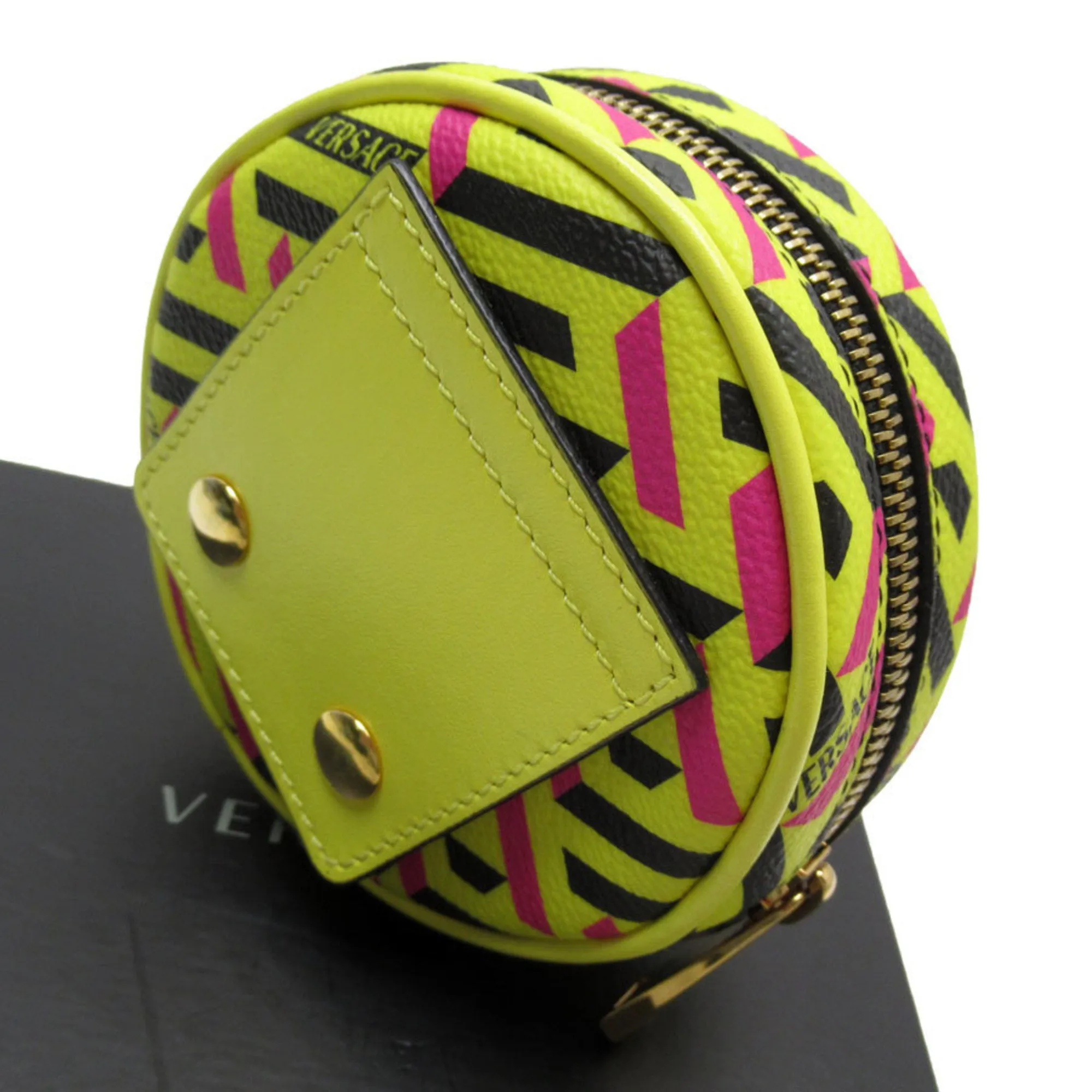 Versace La Greca Canvas Clutch Bag (Pre-Owned)