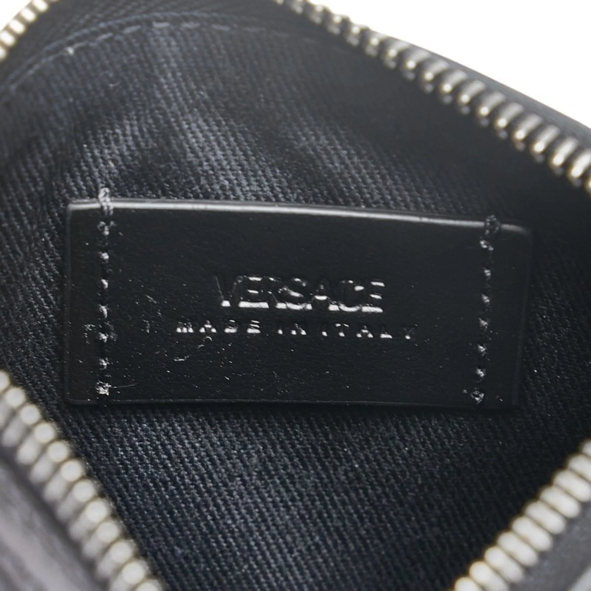 Versace La Greca Leather Clutch Bag (Pre-Owned)
