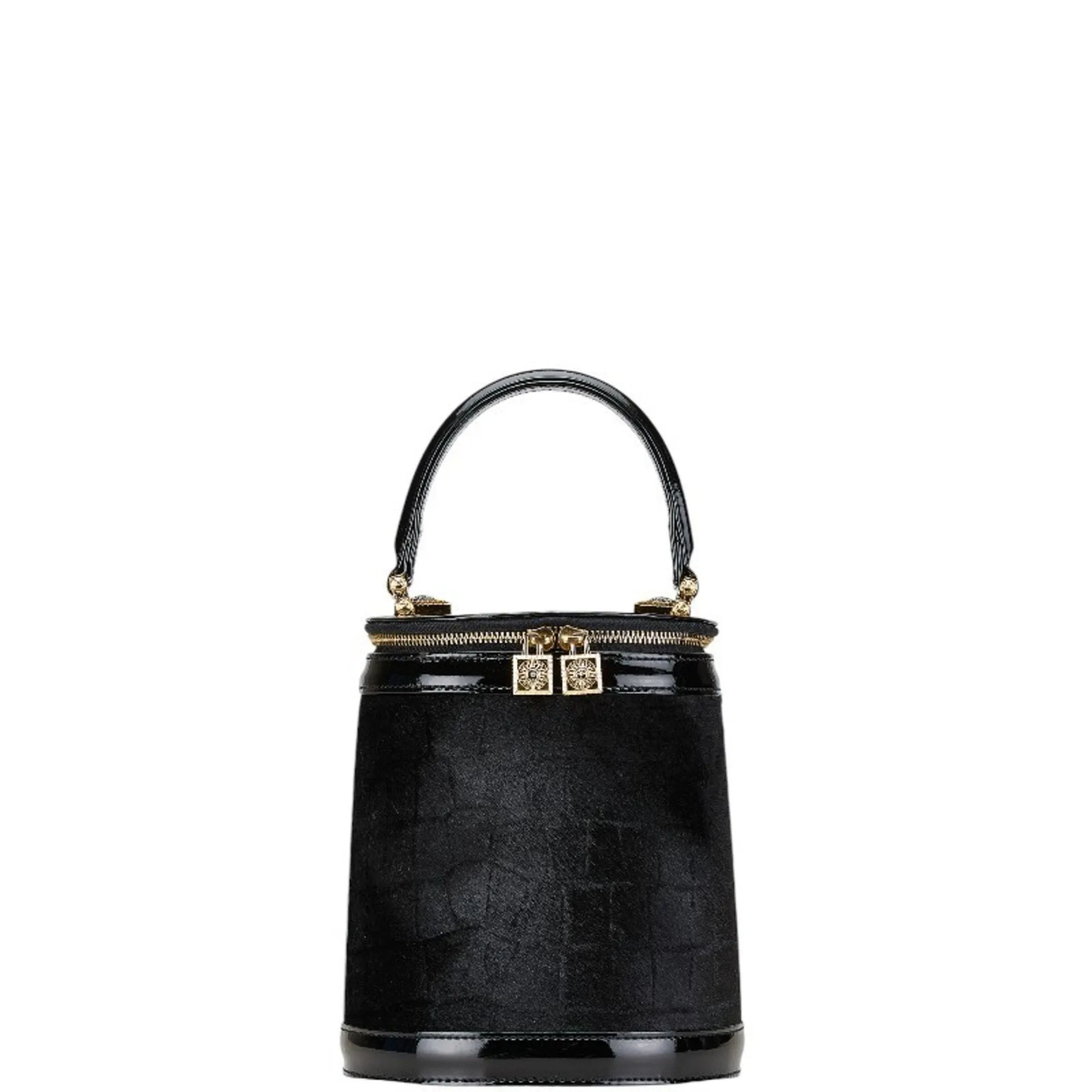Versace Leather Handbag Vanity Bag (Pre-Owned)