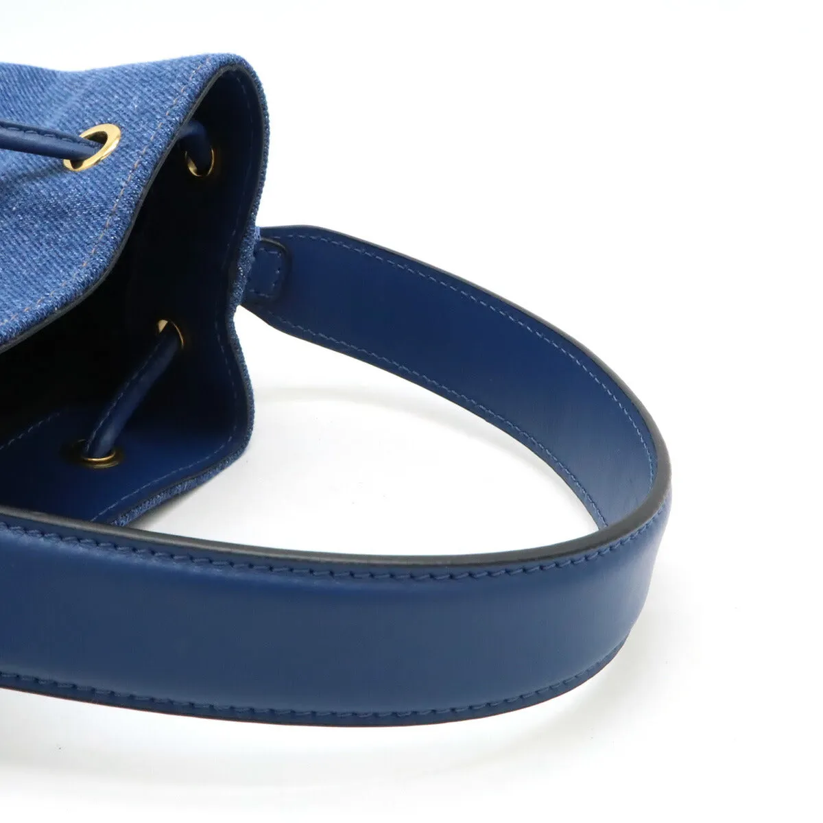 Versace Medusa Denim Leather 2WAY Handbag