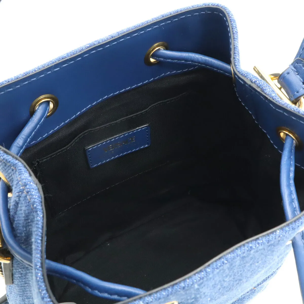 Versace Medusa Denim Leather 2WAY Handbag
