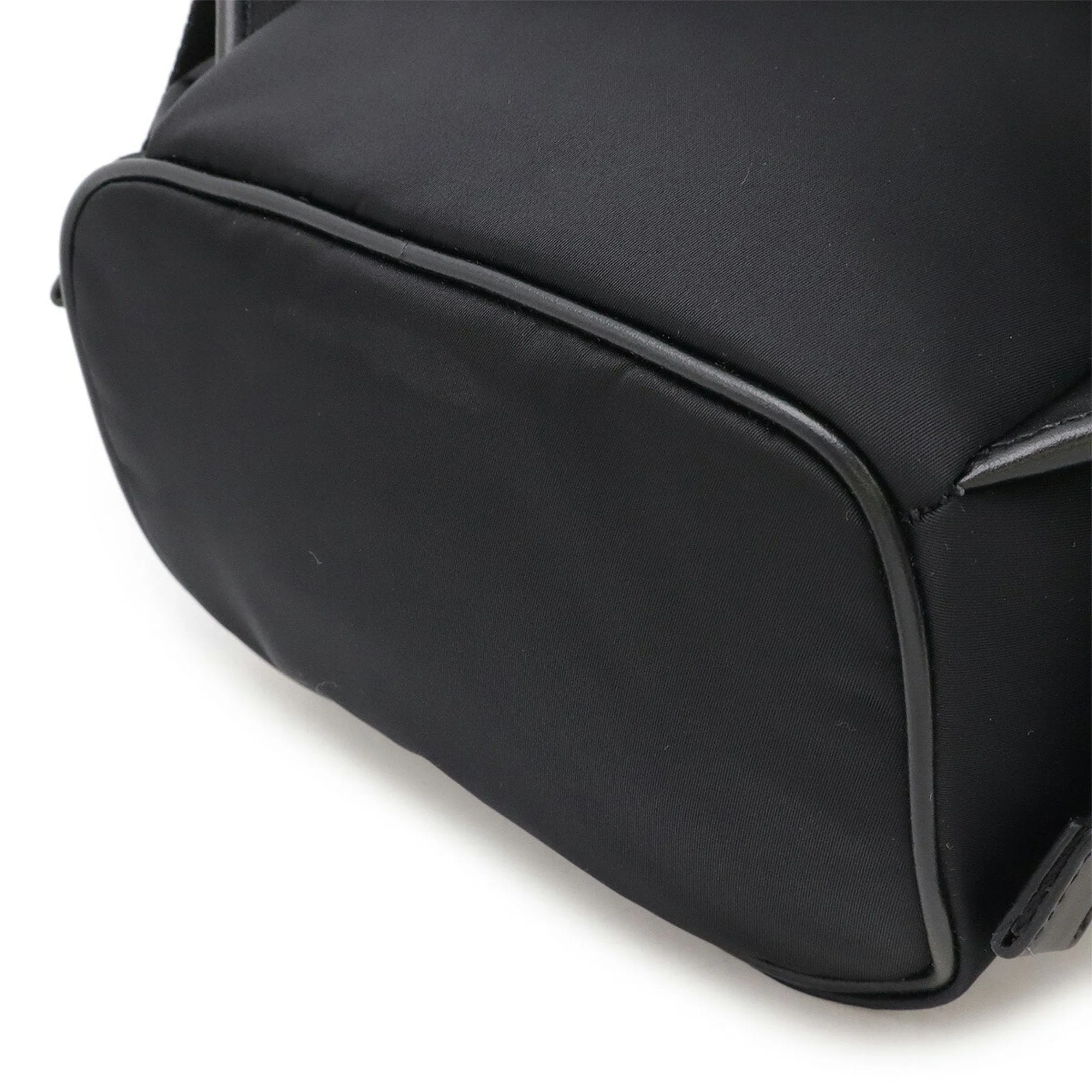 Versace Nylon Leather Backpack (Pre-Owned)