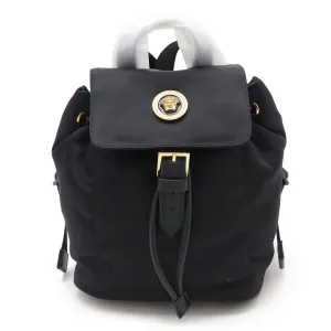 Versace Nylon Leather Backpack (Pre-Owned)
