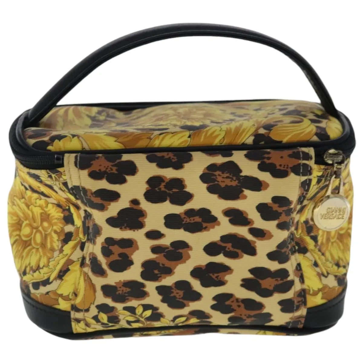 Versace Vanity  Canvas Clutch Bag (Pre-Owned)