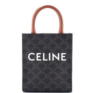 Vertical Cabas Tote Triomphe Coated Canvas Mini
