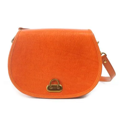 Vintage brown Womens Leather Crossbody Saddle Bag Purse Women's Satchel Shoulder Bag Purse