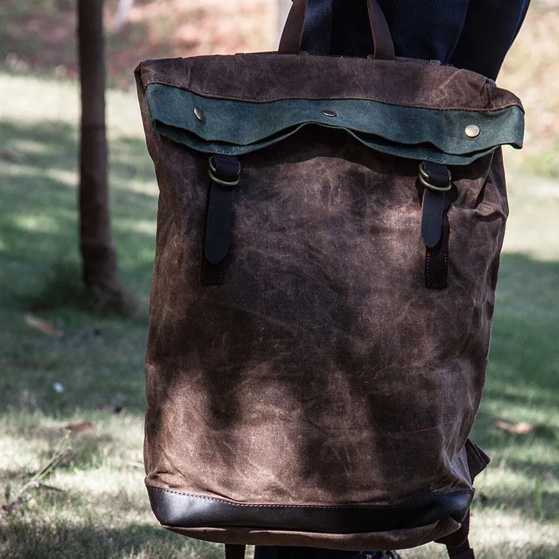 Vintage Canvas Backpacks for men Travel Bags School Backpack for men