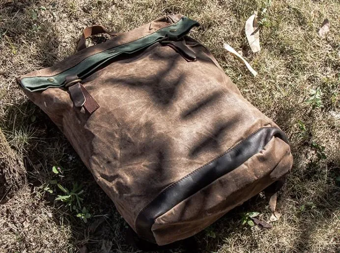 Vintage Canvas Backpacks for men Travel Bags School Backpack for men