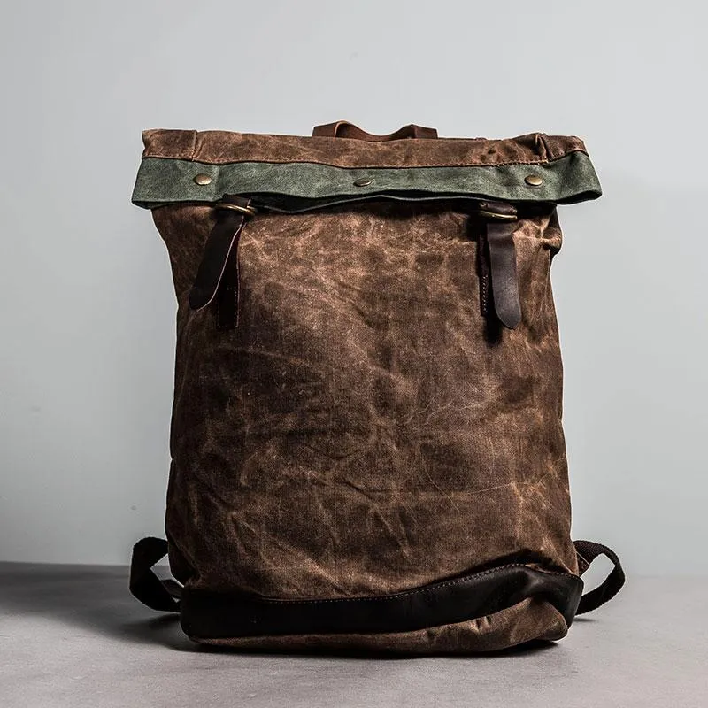 Vintage Canvas Backpacks for men Travel Bags School Backpack for men