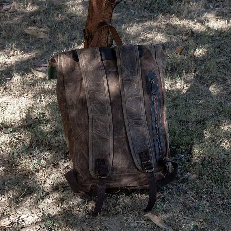 Vintage Canvas Backpacks for men Travel Bags School Backpack for men