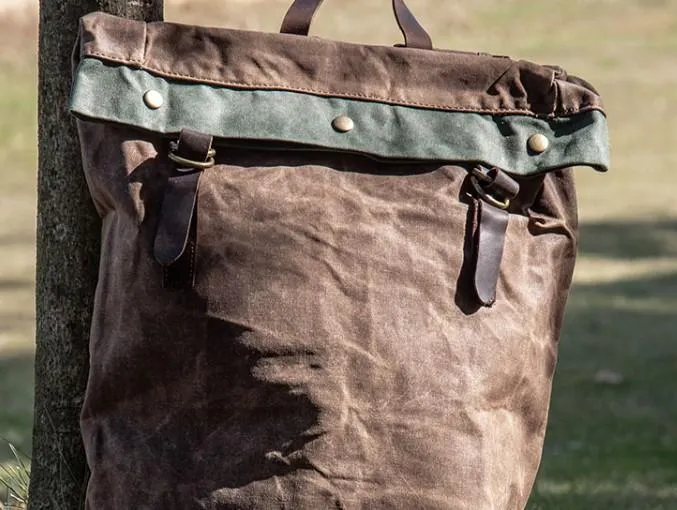 Vintage Canvas Backpacks for men Travel Bags School Backpack for men