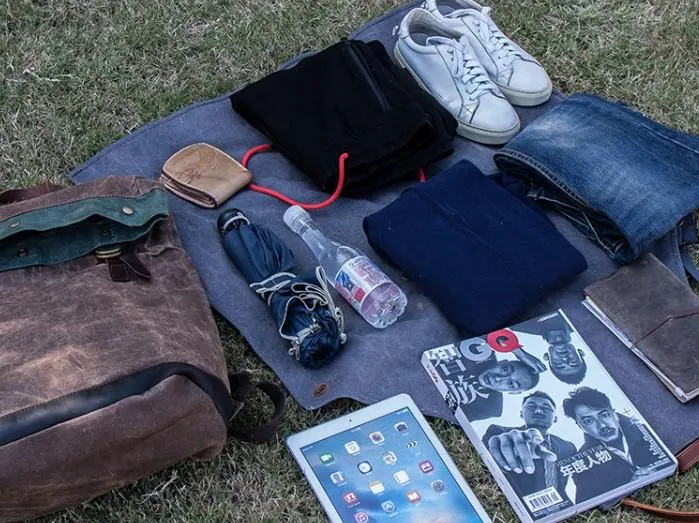 Vintage Canvas Backpacks for men Travel Bags School Backpack for men