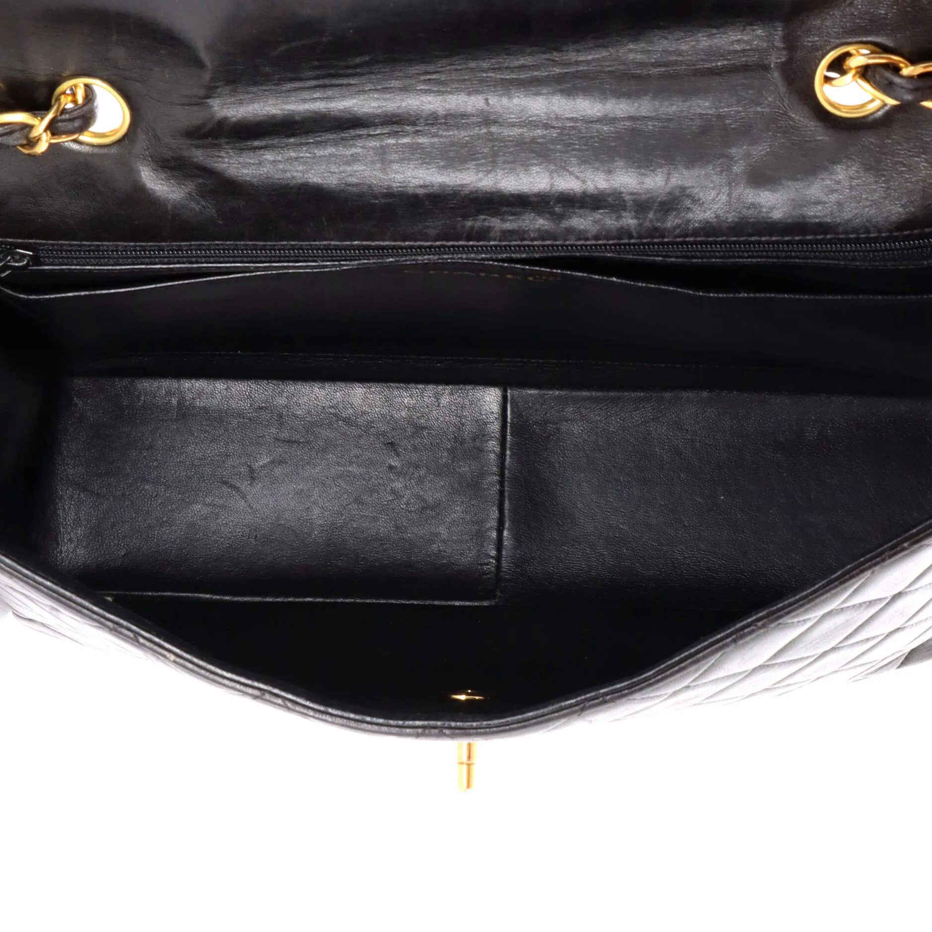 Vintage Classic Single Flap Bag Quilted Lambskin Jumbo