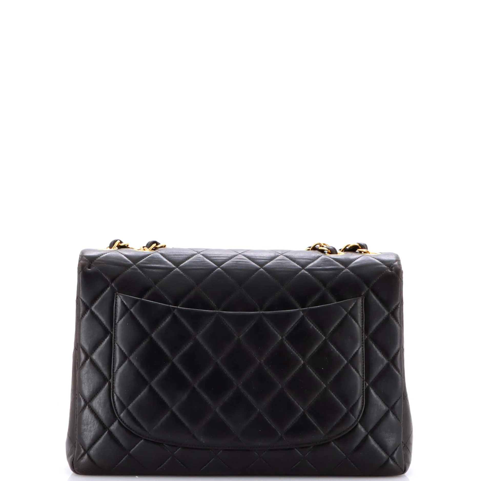 Vintage Classic Single Flap Bag Quilted Lambskin Jumbo