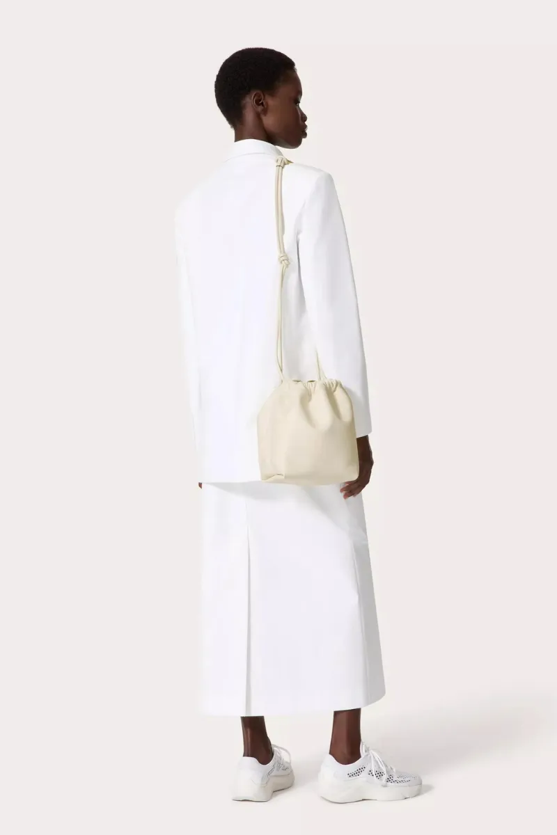 VLogo Pouf Leather Pouch