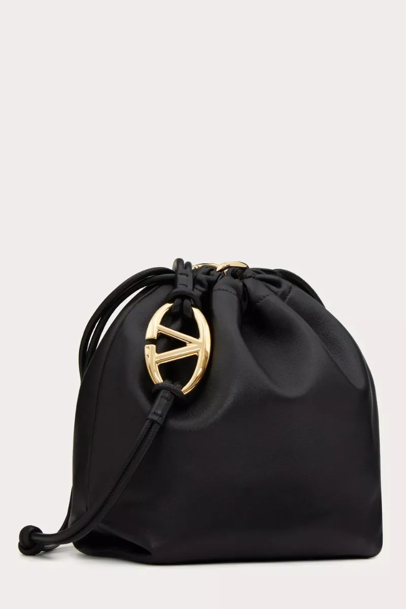 VLogo Pouf Leather Pouch