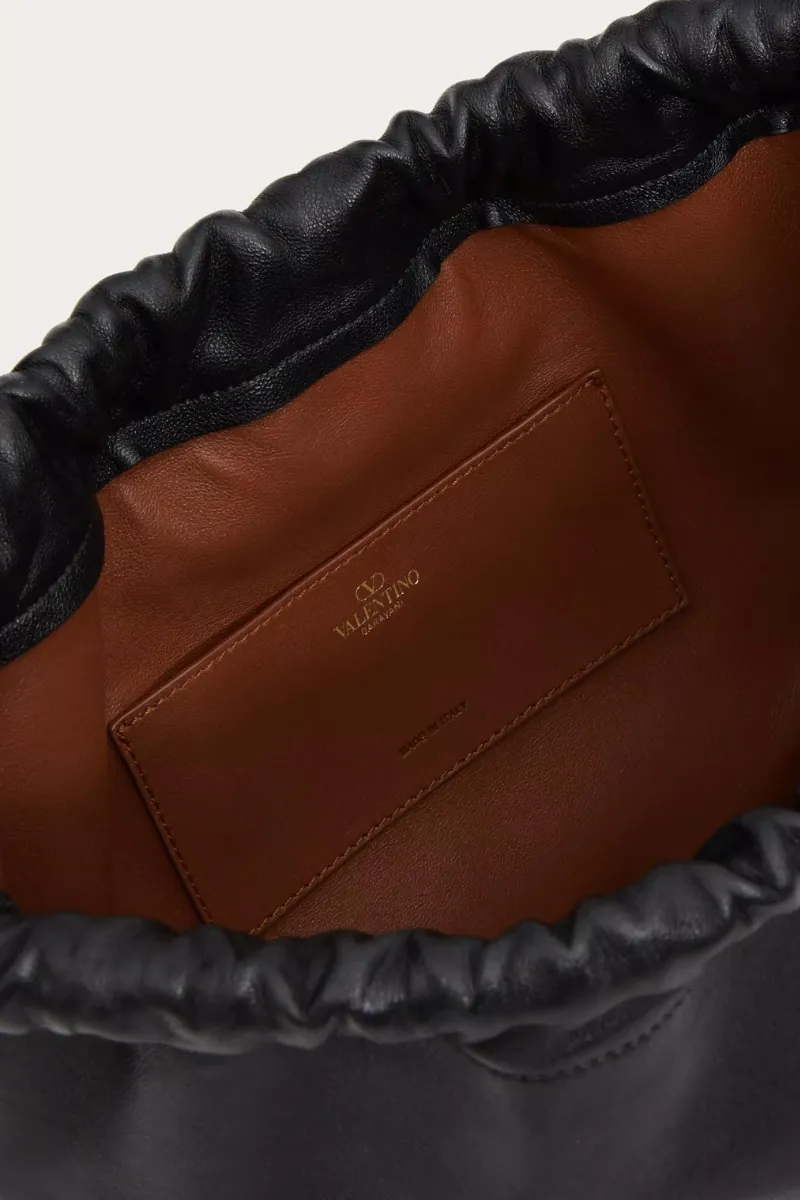 VLogo Pouf Leather Pouch