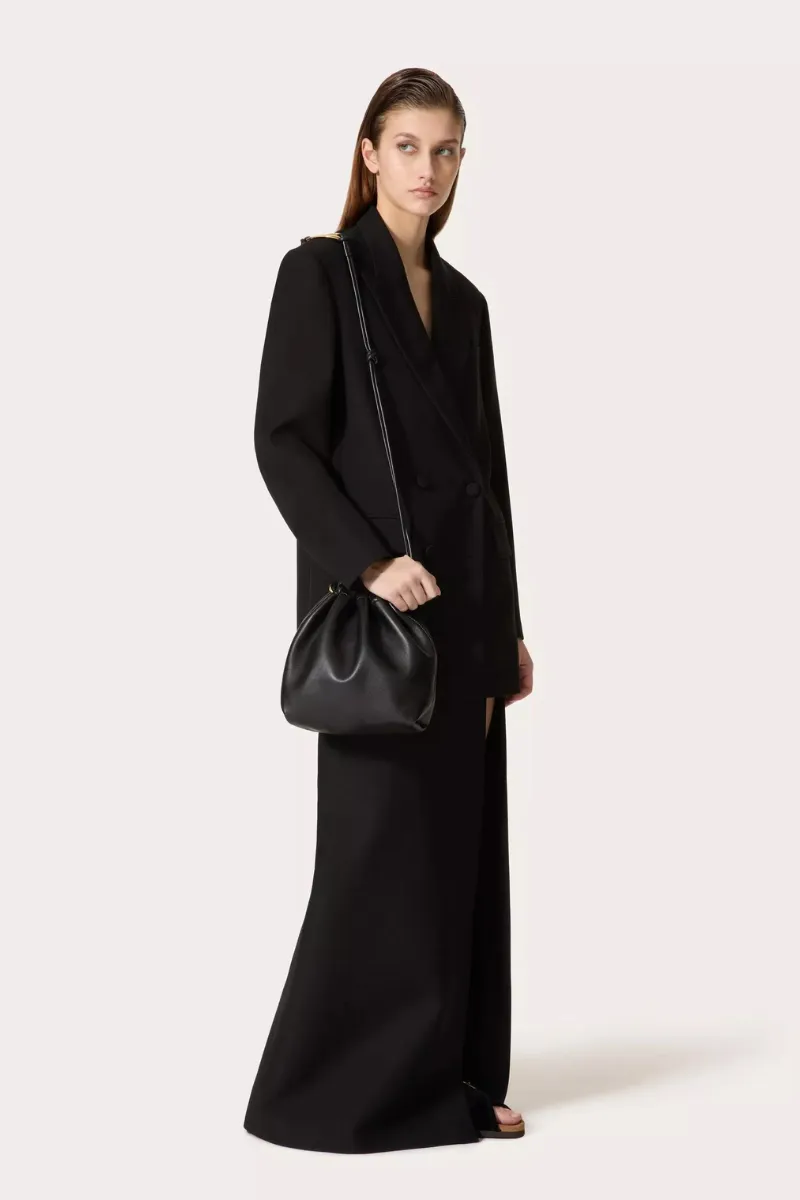 VLogo Pouf Leather Pouch