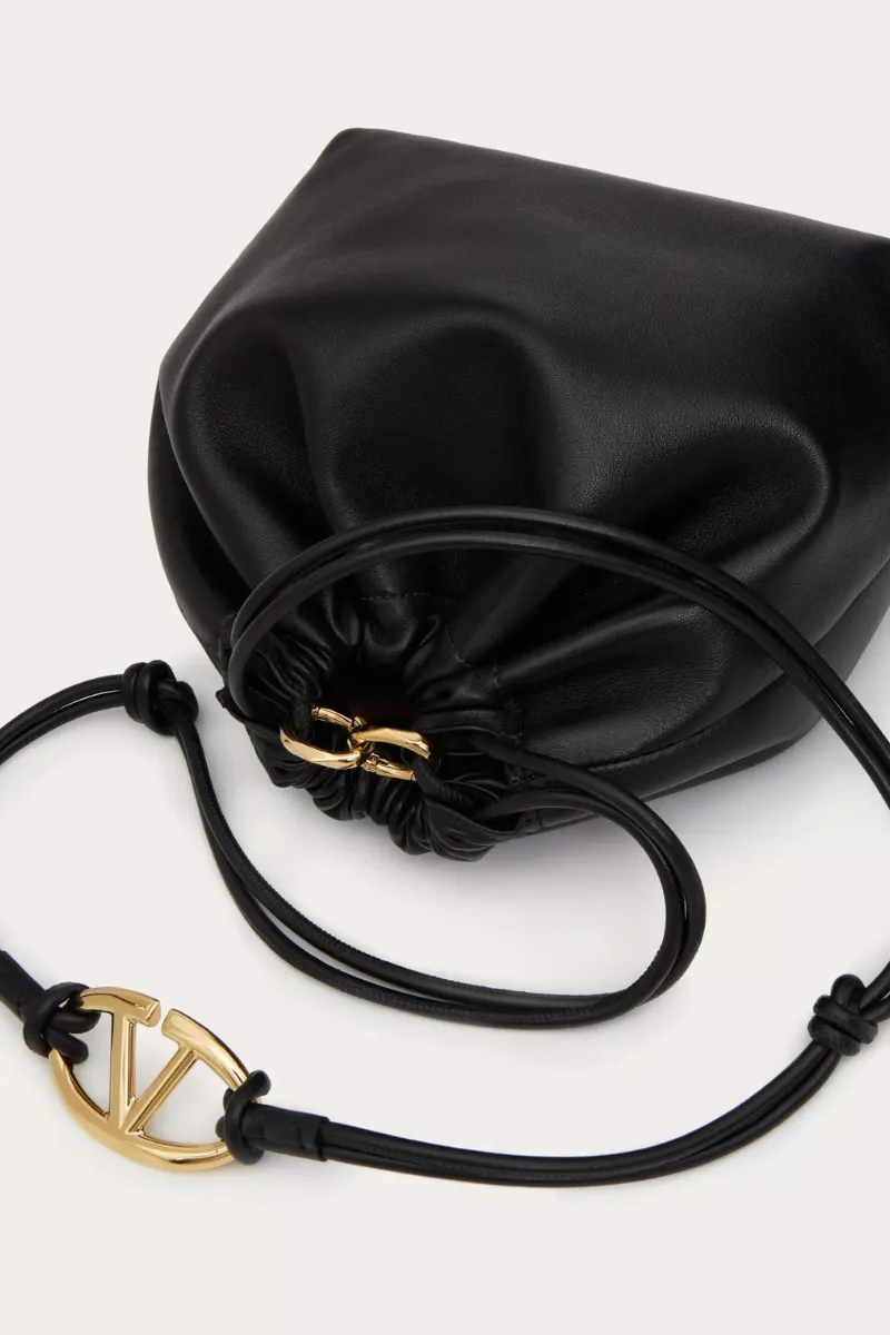 VLogo Pouf Leather Pouch