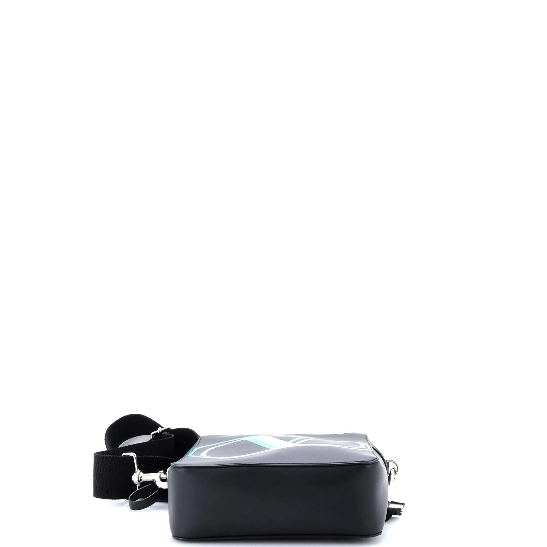 Vlogo Square Crossbody Bag Printed Leather Small