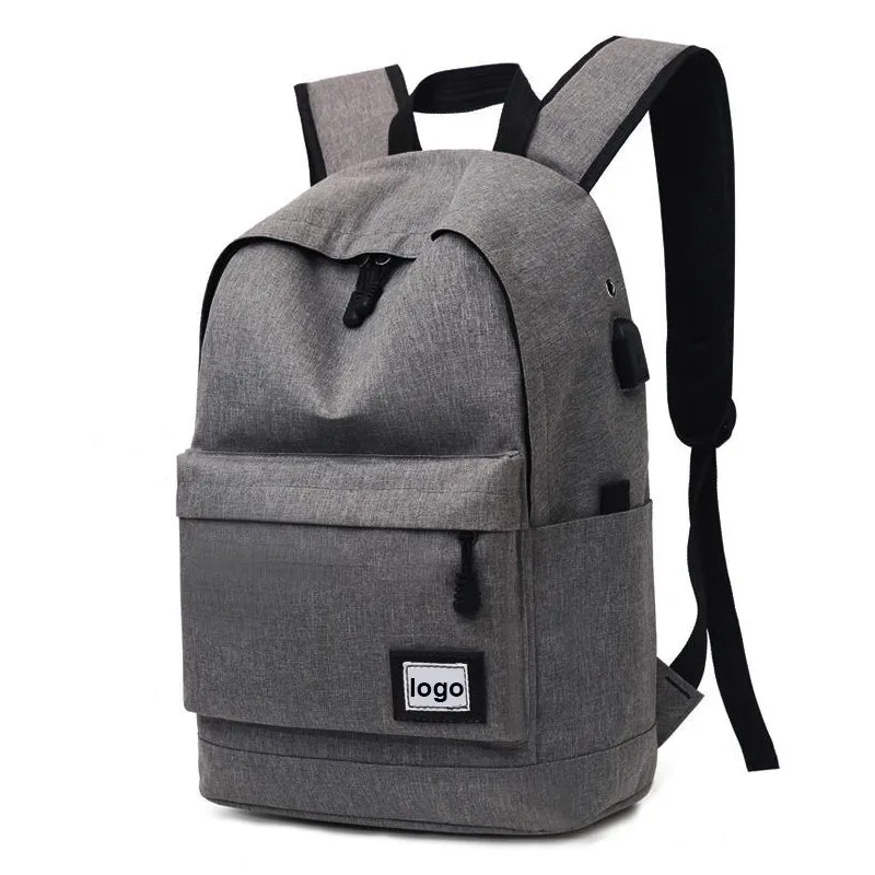 Waterproof College Laptop Backpack With Usb Charging Port