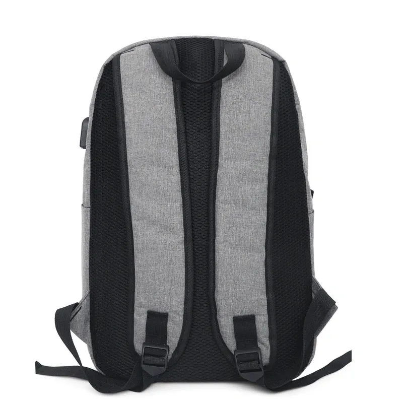Waterproof College Laptop Backpack With Usb Charging Port