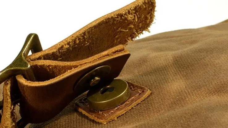 Waxed Canvas Mens Backpacks Canvas Travel Backpack Canvas School Backpack for Men