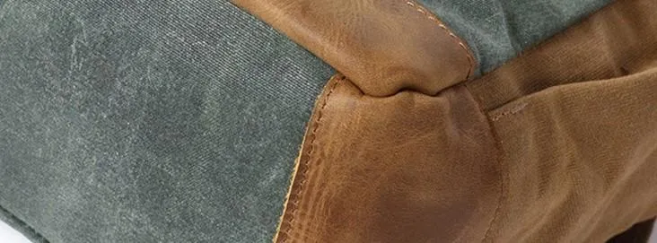 Waxed Canvas Mens Travel Backpack Canvas Backpacks Canvas School Backpack for Men