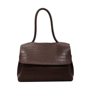 Wide-Band  Commuter Shoulder Tote Bag