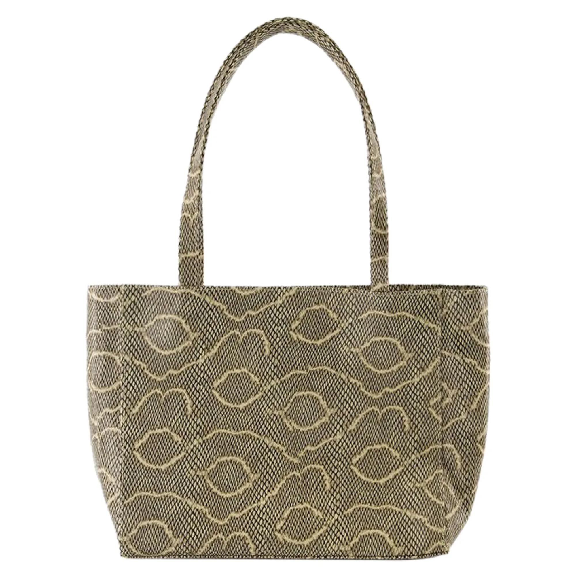 Wide Shopper Bag - Chylak - Leather - Printed
