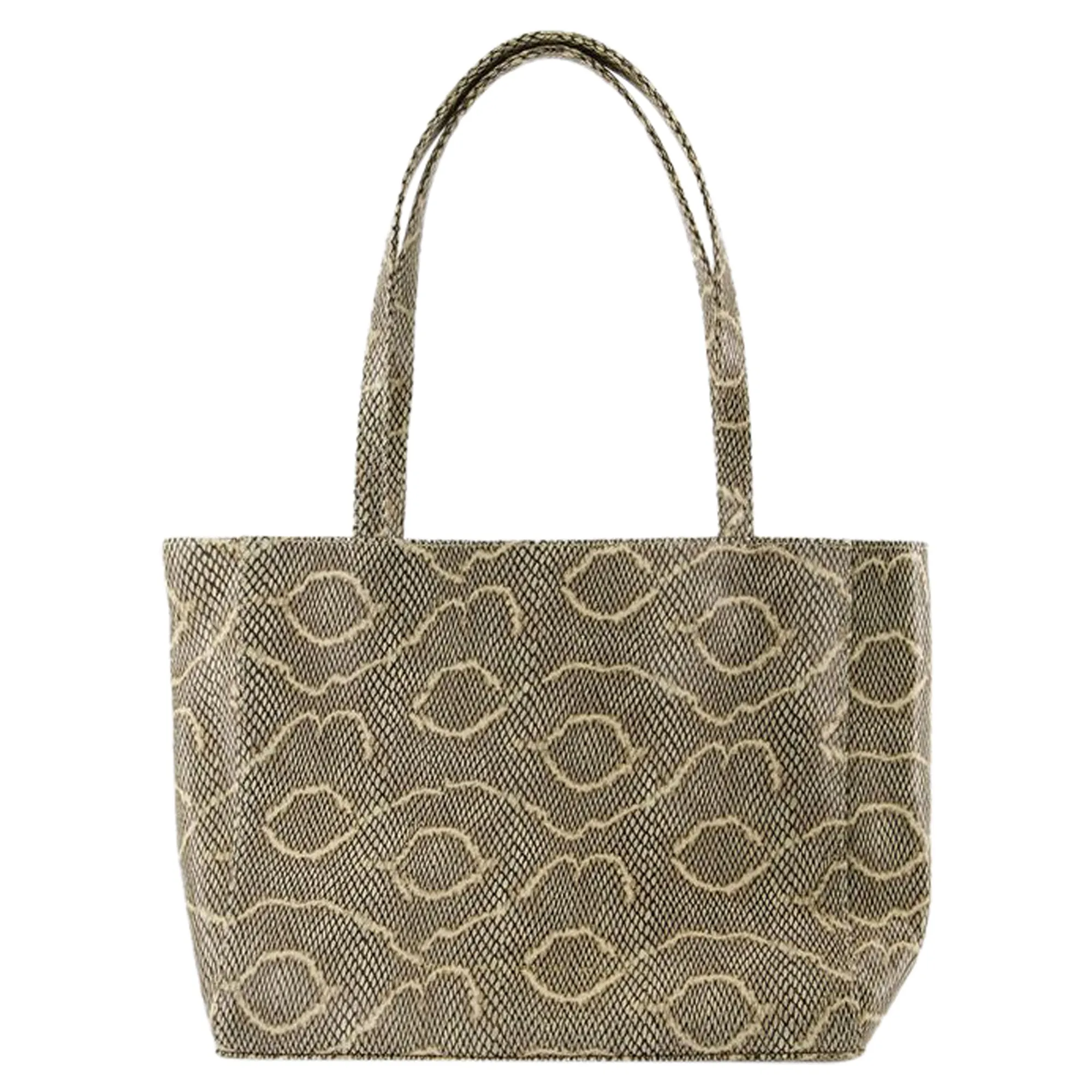 Wide Shopper Bag - Chylak - Leather - Printed