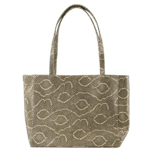 Wide Shopper Bag - Chylak - Leather - Printed