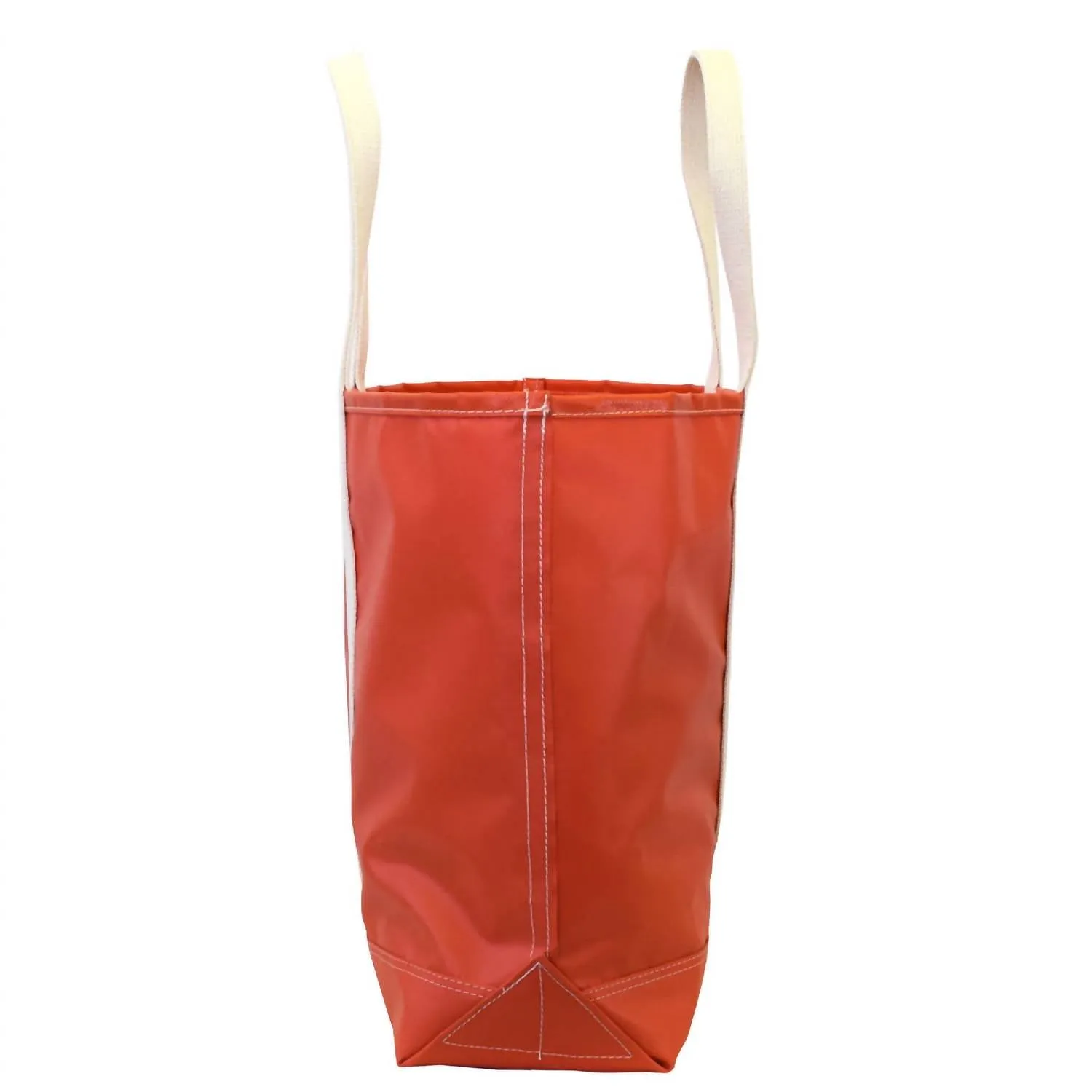 Women Coated Canvas Tote Bag In Orange
