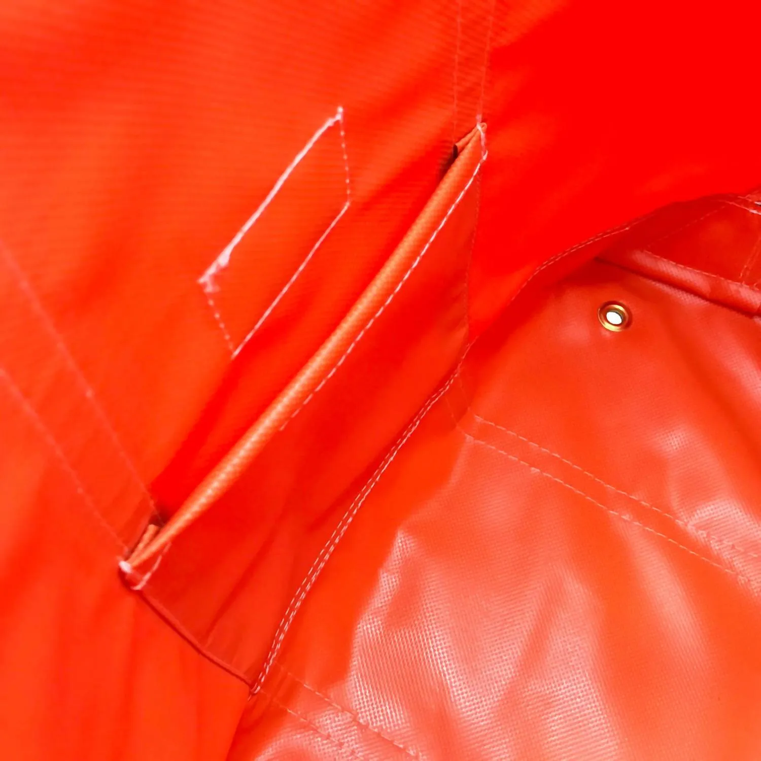 Women Coated Canvas Tote Bag In Orange
