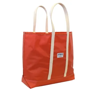 Women Coated Canvas Tote Bag In Orange