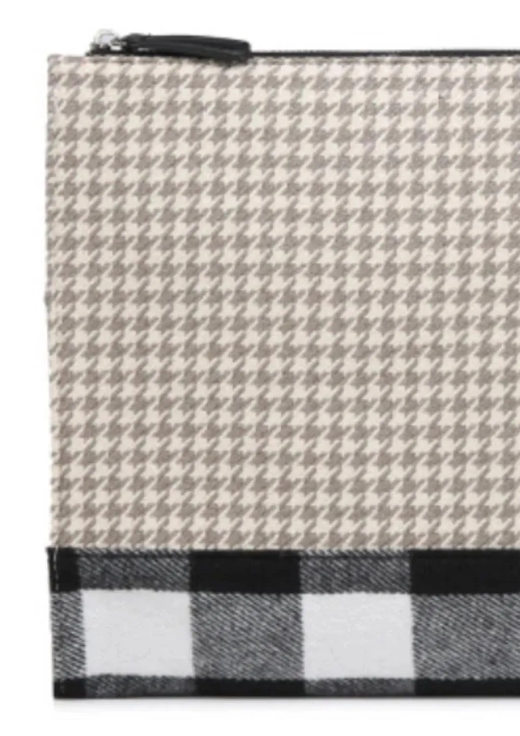 Women's Adele Clutch Bag In Houndstooth-White