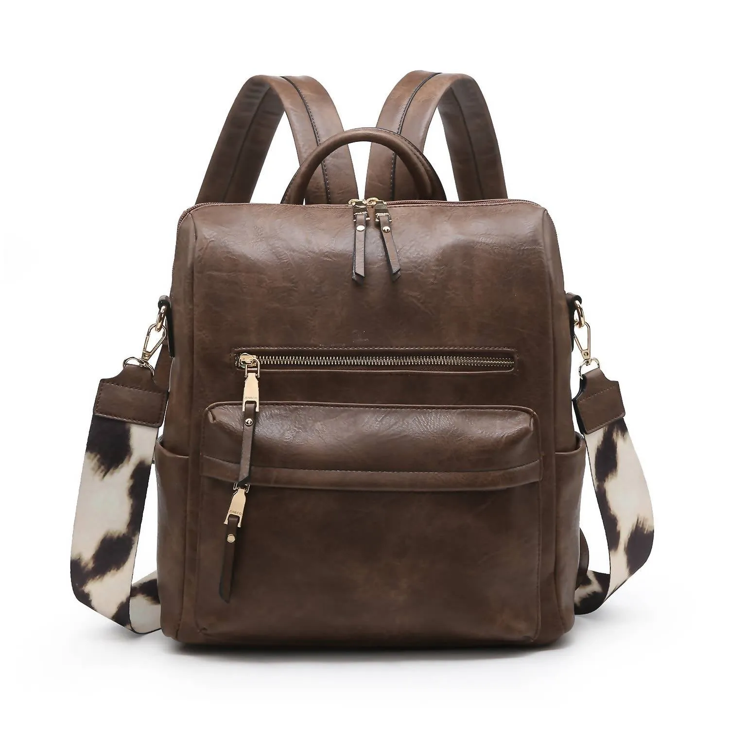 Women's Amelia Convertible Backpack In Coffee