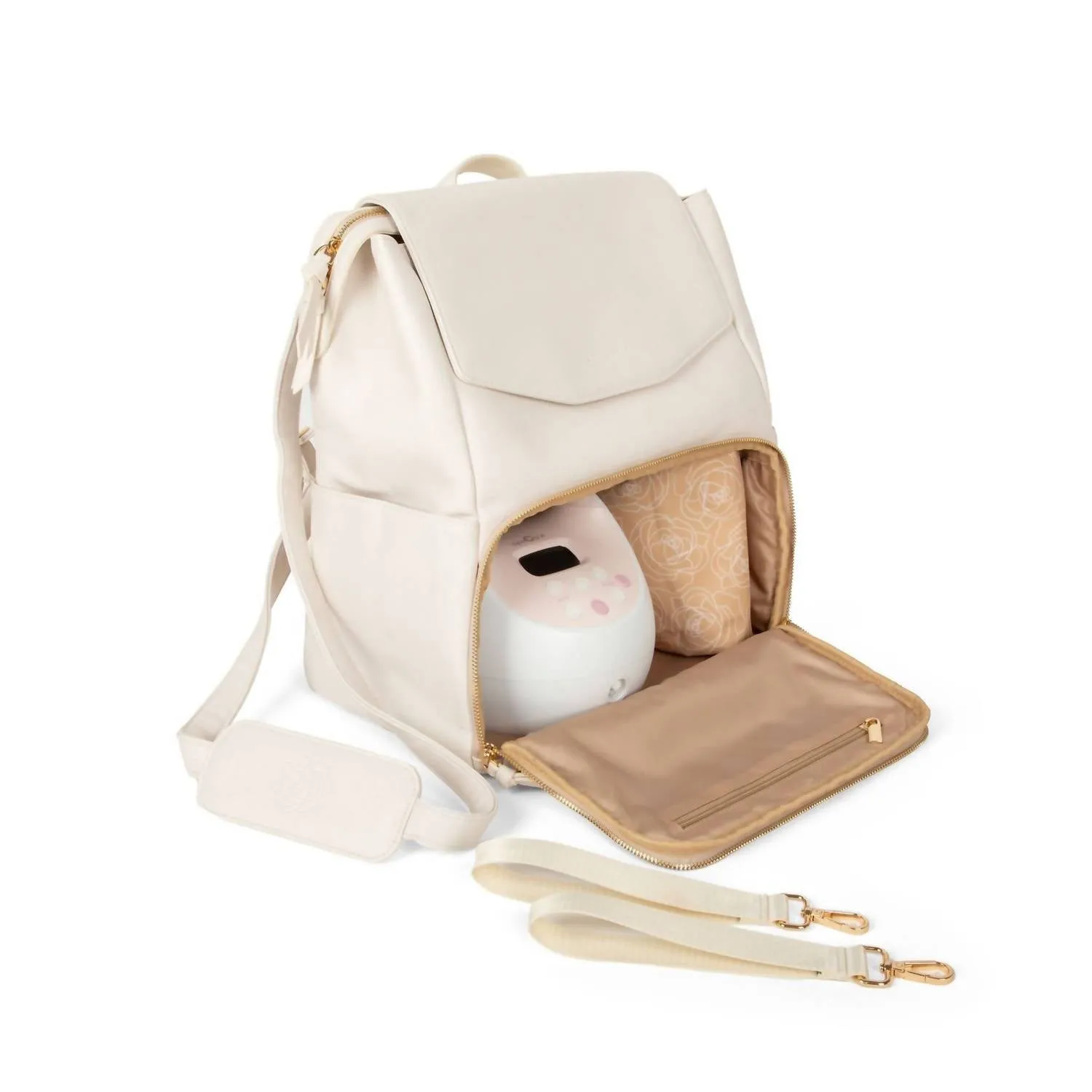 Women's Aurora Mom Bag With Wet Dry Bag And Hooks In Cream