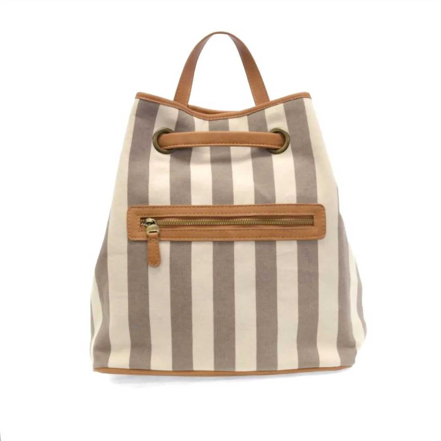 Women's Awning Stripe Canvas Backpack In Neutral